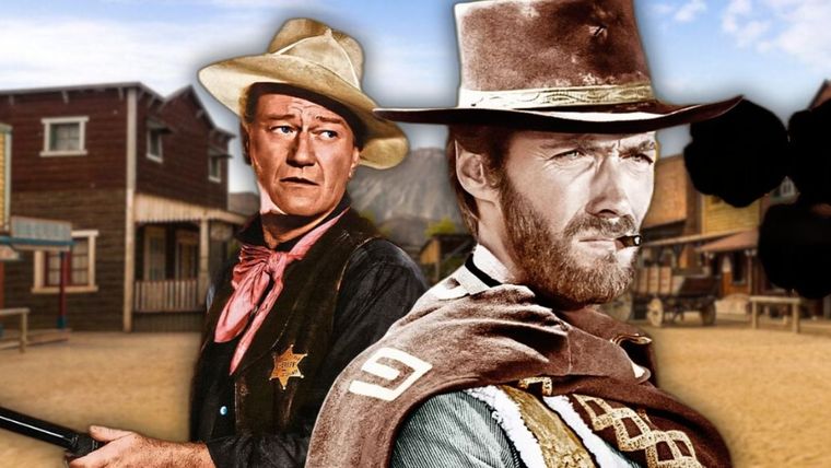 John Wayne y Clint Eastwood nunca compartieron una producción.