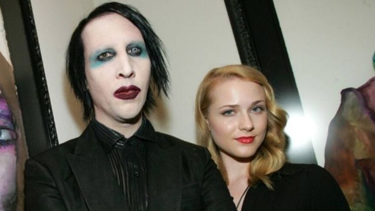 Marilyn Manson junto a Evan Rachel Wood