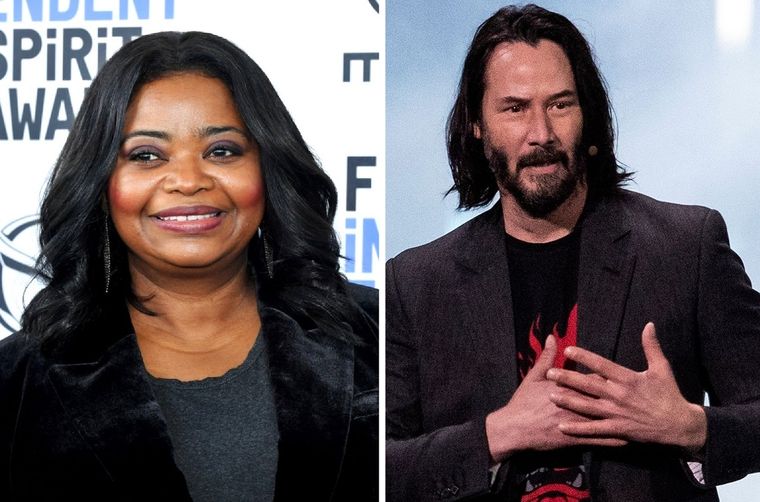Octavia Spencer y Keanu Reeves