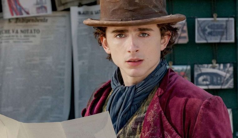 Timothée Chalamet es Willy Wonka en la precuela de la famosa película