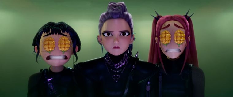 las-guerreras-k-pop-mira-rumi-zooey-black-suits