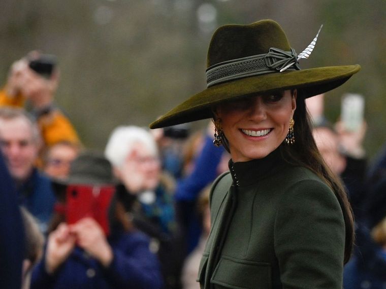 Kate Middleton en la ceremonia religiosa en Sandringham