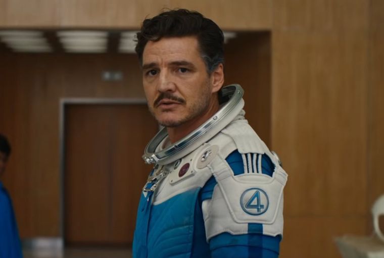 Pedro Pascal como Reed Richards en Los Cuatro Fantásticos: Primeros pasos. 