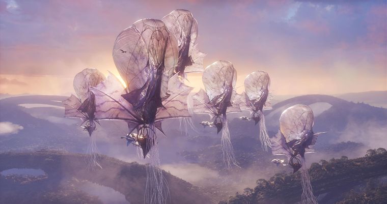 Las enormes embarcaciones vivas del Clan Tlalim que veremos en Avatar: Fire and Ash.