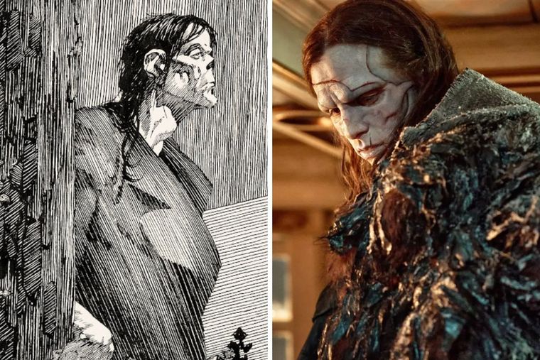 La inspiración y el resultado final en la nueva película de Frankenstein La inspiración y el resultado final en la nueva película de Frankenstein