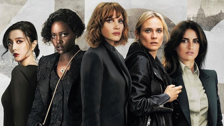 Jessica Chastain, Penélope Cruz, Fan Bingbing, Diane Kruger y Lupita Nyong’o en Agentes 355.