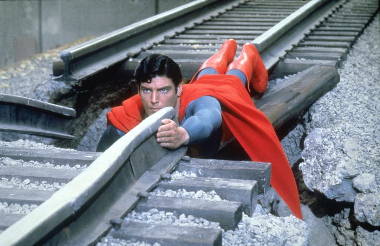 Christopher Reeve como el Hombre de Acero