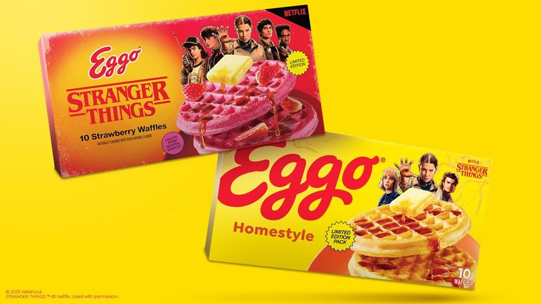Eggo presentó dos nuevos sabores con un empaque especial para celebrar a Stranger Things y su principal consumidora: Eleven. Eggo presentó dos nuevos sabores con un empaque especial para celebrar a Stranger Things y su principal consumidora: Eleven.