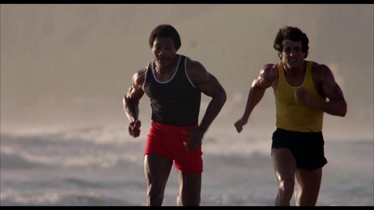 Weathers y Stallone en Rocky III (1982)