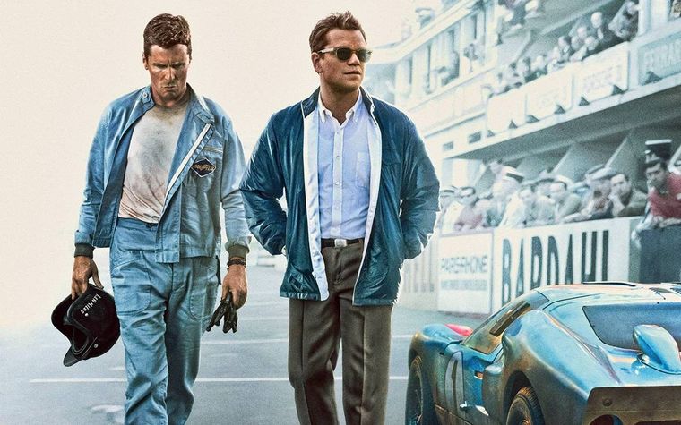Christian Bale y Matt Damon protagonizaron Ford v. Ferrari. Christian Bale y Matt Damon protagonizaron Ford v. Ferrari. 