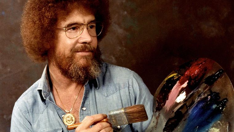 Foto: Bob Ross, personaje carismático.