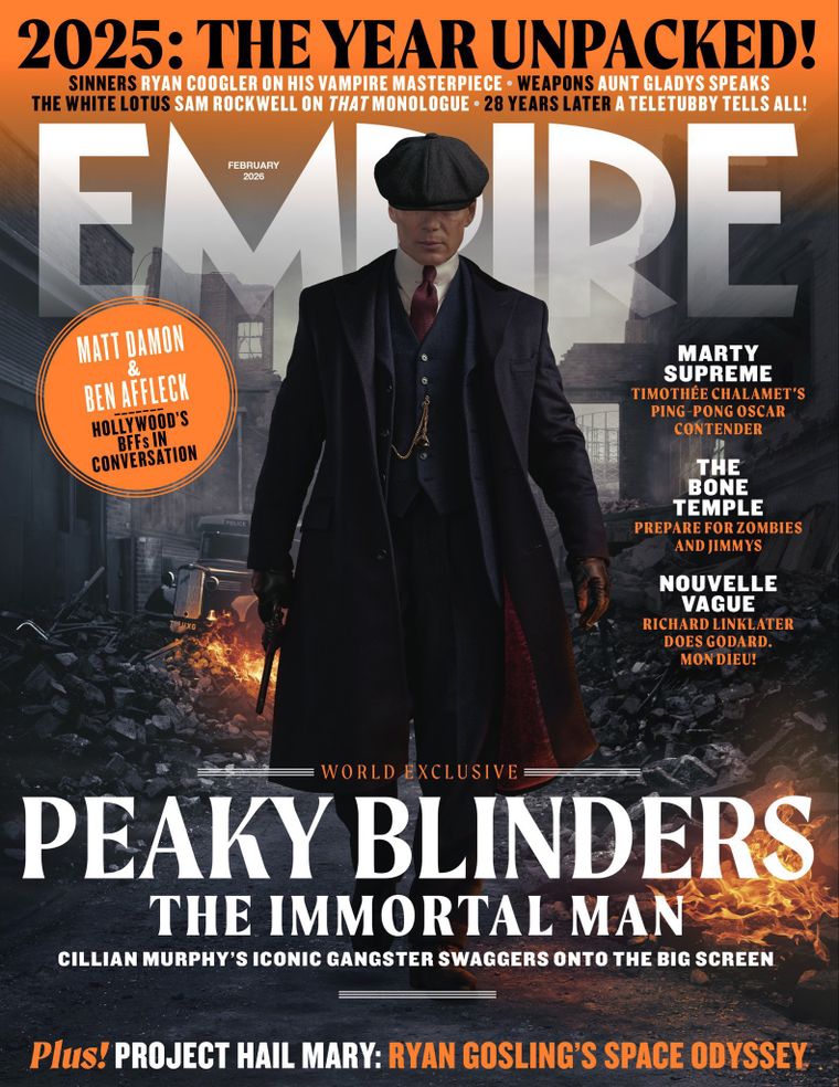 La imponente portada de Empire con Tommy Shelby de Cillian Murphy acaparando la atención. La imponente portada de Empire con Tommy Shelby de Cillian Murphy acaparando la atención. 