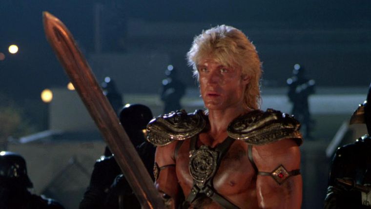 Dolph Lundgren en la primera película de Masters of the Universe.
