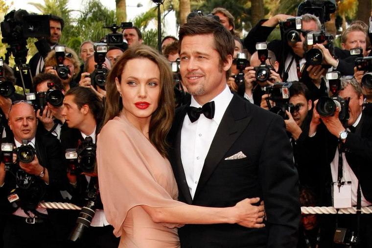 Angelina Jolie y Brad Pitt cuando estaban juntos