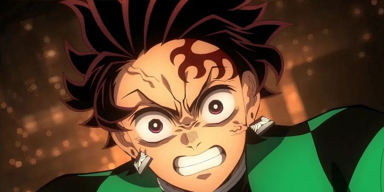 Tanjiro entrando a la Fortaleza Infinita, la guarida de Muzan