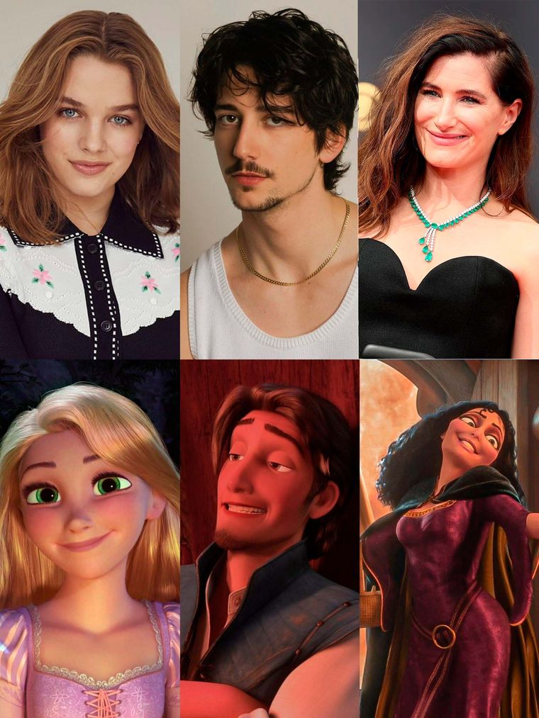 Los protagonistas del live-action de Enredados. Los protagonistas del live-action de Enredados.