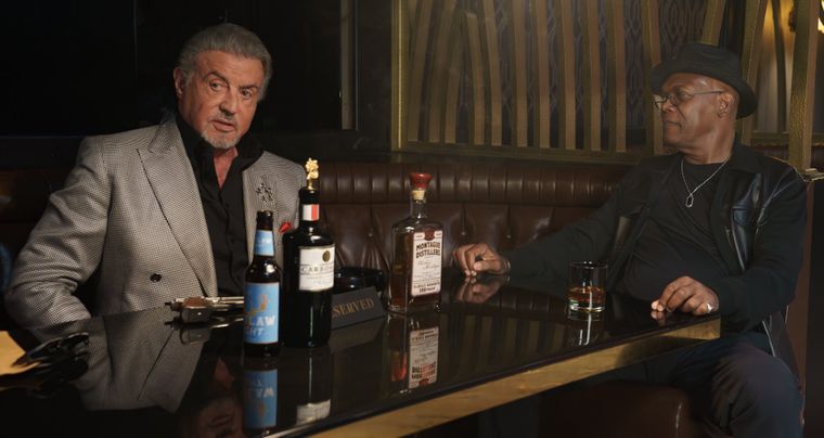 Sylvester Stallone y Samuel L. Jackson en la tercera temporada de Tulsa King.