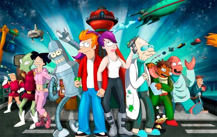 Los personajes de la popular serie animada creada por Matt Groening