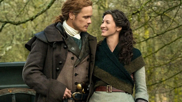 Sam Heughan y Catríona Balfe protagonizan Outlander Sam Heughan y Catríona Balfe protagonizan Outlander