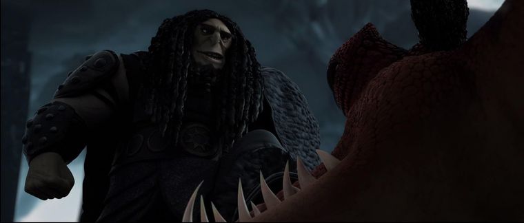 En Cómo entrenar a tu dragón 2, Drago contó con la voz del gran Djimon Hounsou. En Cómo entrenar a tu dragón 2, Drago contó con la voz del gran Djimon Hounsou.