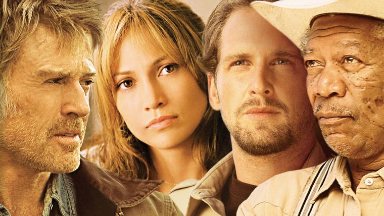 Robert Redford, Jennifer Lopez, Morgan Freeman y Josh Lucas protagonizan Una vida sin terminar (2005).