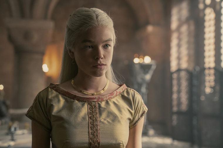 Milly Alcock como Rhaenyra Targaryen en House of the Dragon